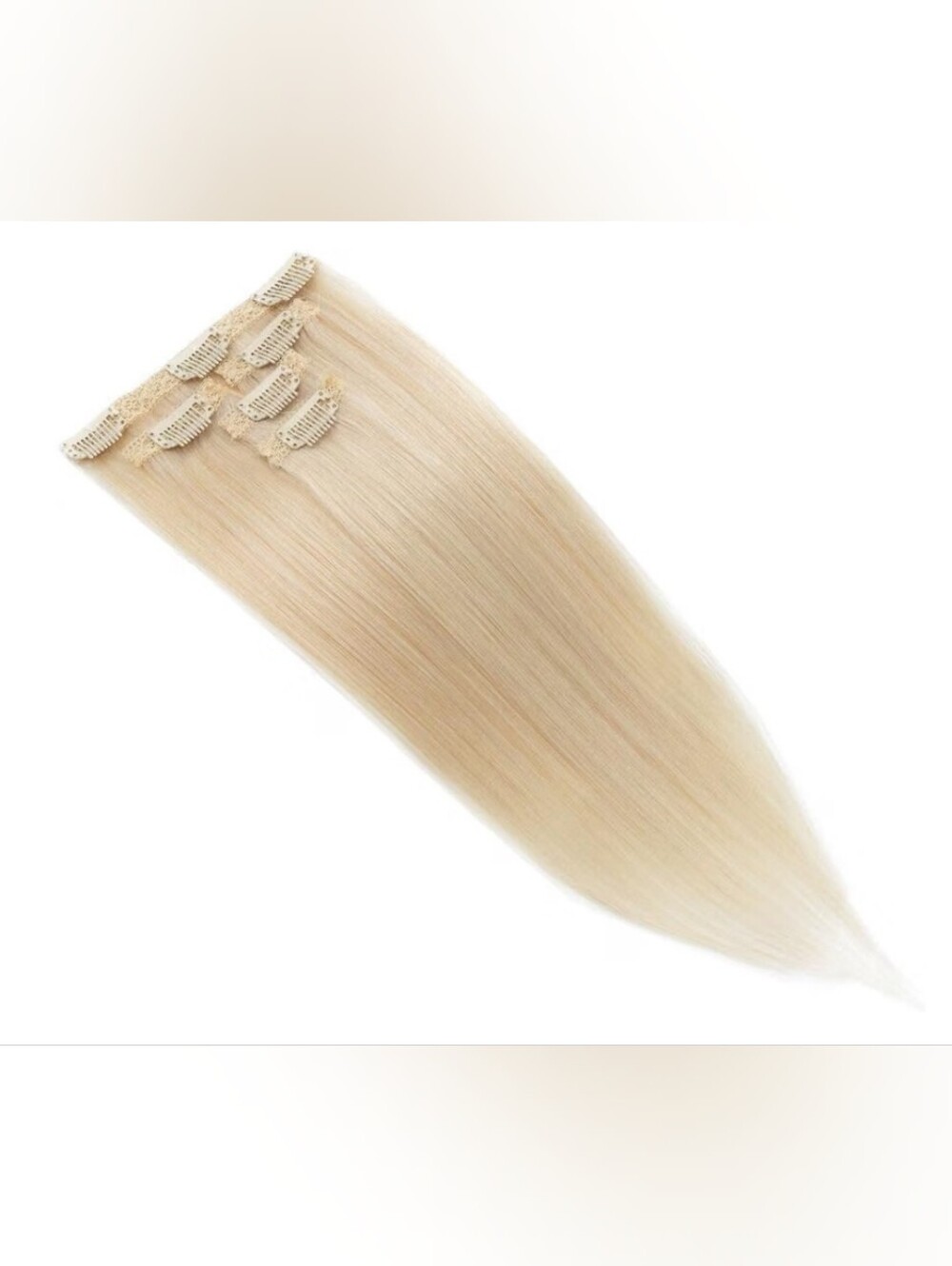 Remy Human Hair Clip in Extensions 5 Pieces 10" 38g Blonde Add Volume